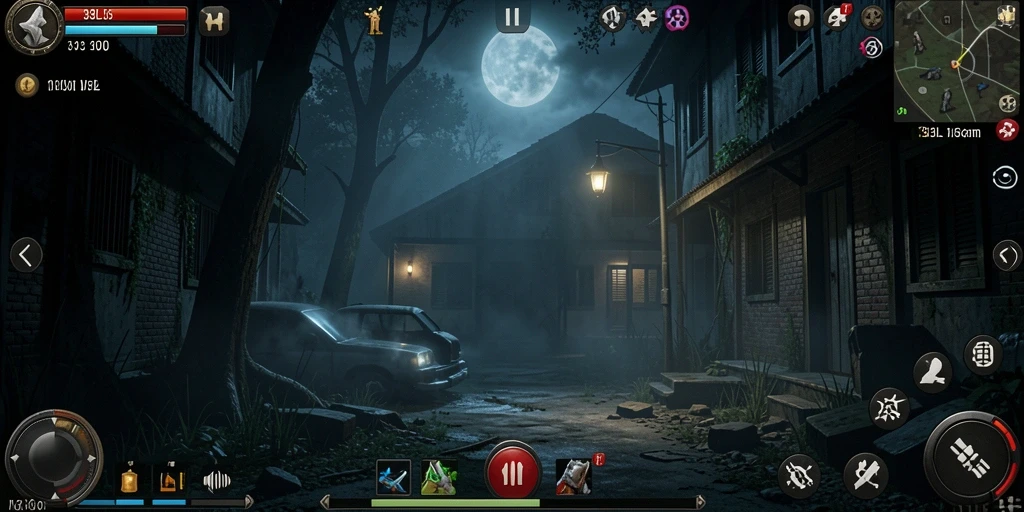 Tampilan gameplay <strong>33L</strong> yang menyeramkan dan mendebarkan.