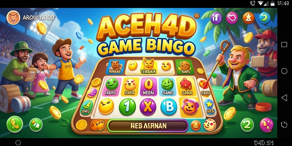 Screenshot gameplay ACEH4D yang menampilkan suasana Bingo yang seru.