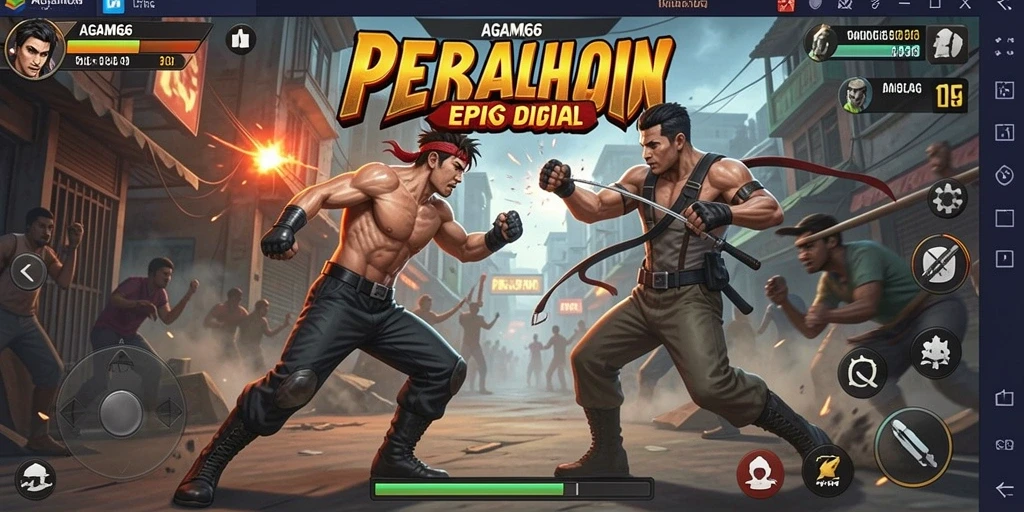 Gameplay seru dan intens dari AGAM66 yang penuh aksi pertarungan.