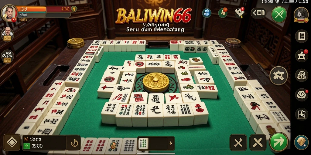 Screenshot gameplay BALIWIN66 yang menampilkan keseruan permainan Mahjong.