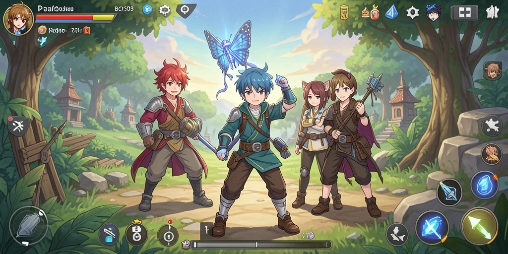 Tampilan gameplay BOY303 yang penuh aksi dan warna.