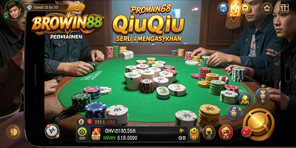 Tampilan gameplay QiuQiu yang menarik di BROWIN88.