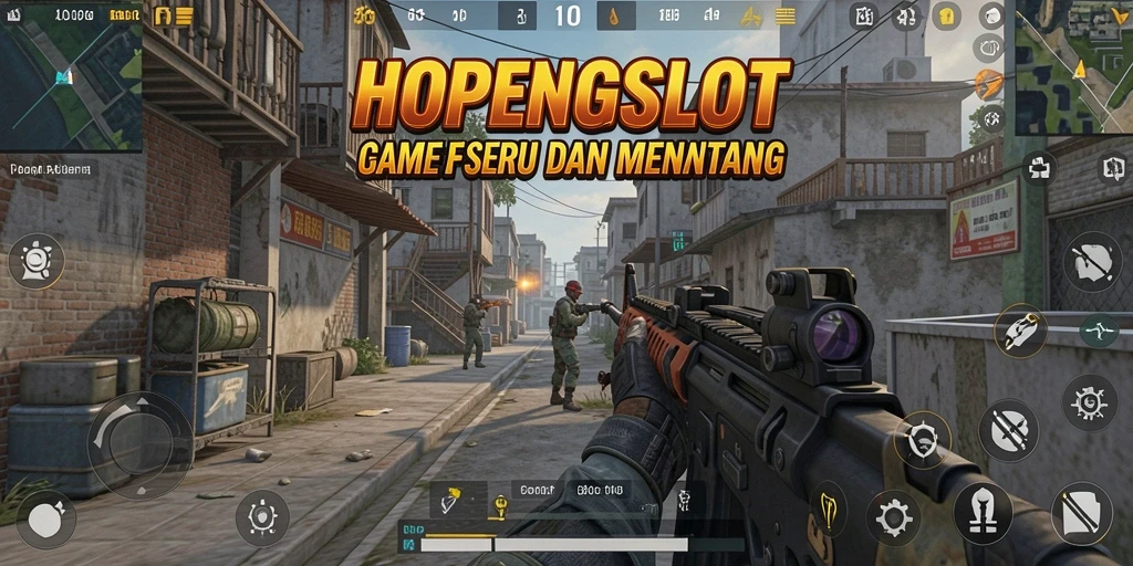 Gameplay HOPENGSLOT penuh aksi dan strategi FPS.