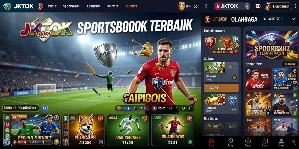 Tampilan menarik dan intuitif dari gameplay Sportsbook di JKTOK.