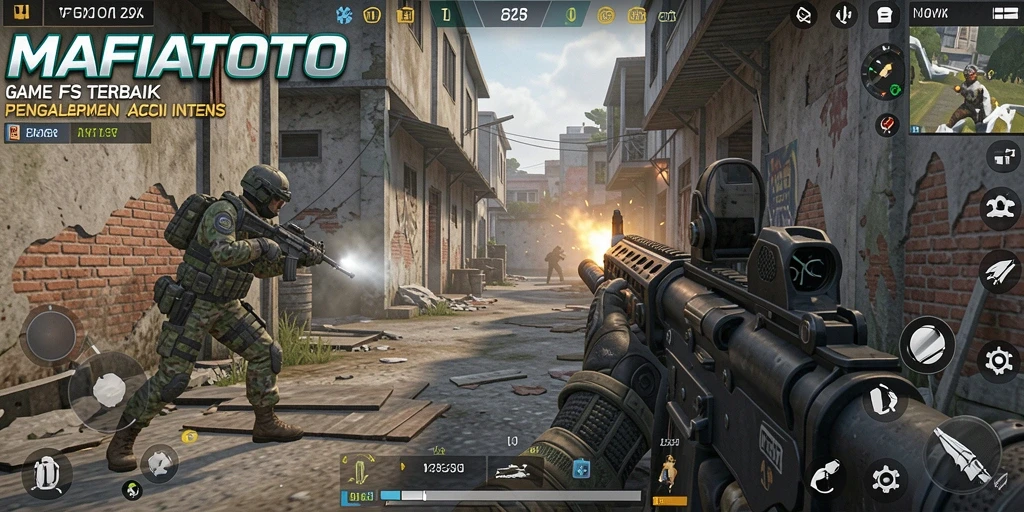 Tampilan gameplay intens MAFIATOTO dengan aksi adrenalin tinggi.