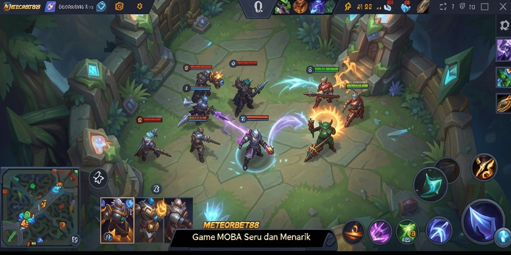 Tampilan seru pertarungan 5v5 di METEORBET88.