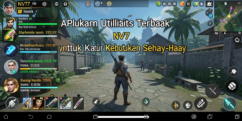 Tampilan antarmuka NV77 yang user-friendly dan intuitif.