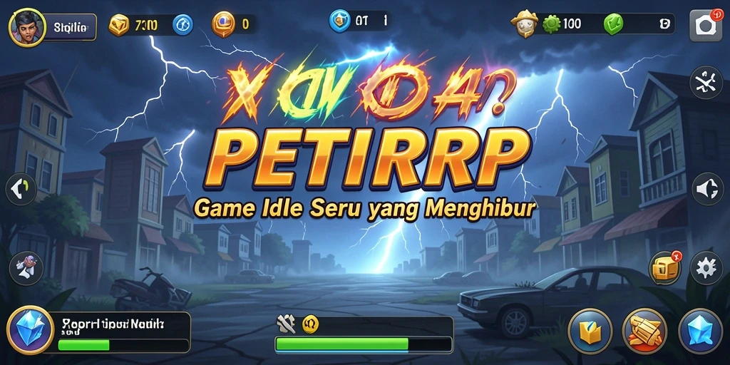 Screenshot gameplay PETIRRP yang menampilkan aksi seru dan strategi Idle.