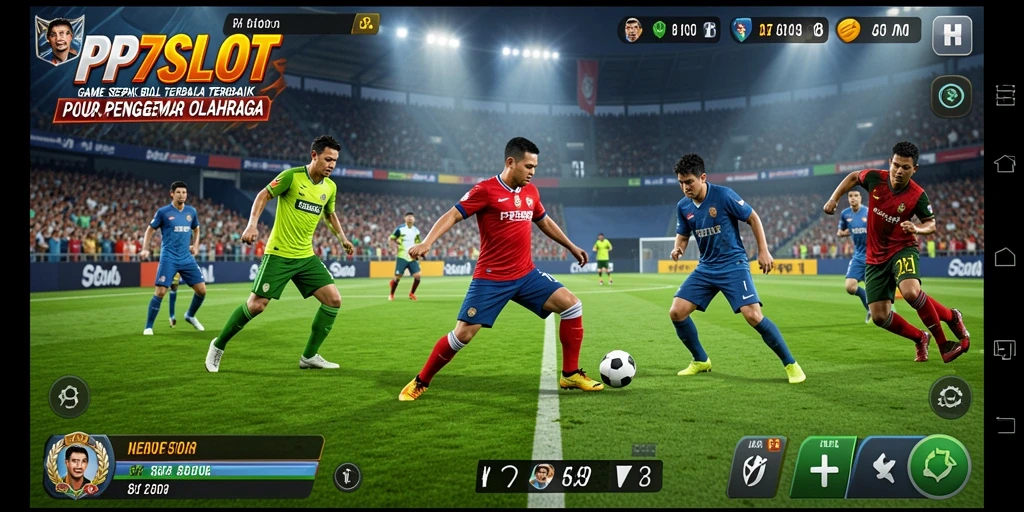 Tampilkan gameplay menarik dari PP7SLOT dengan aksi sepak bola yang intens.