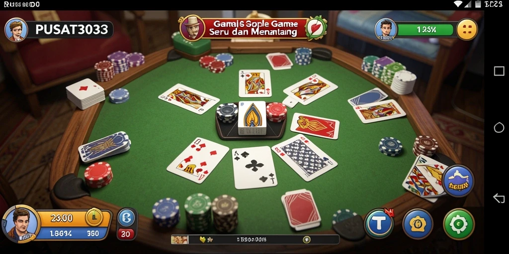 Screenshot gameplay Gaple di PUSAT303 yang seru.