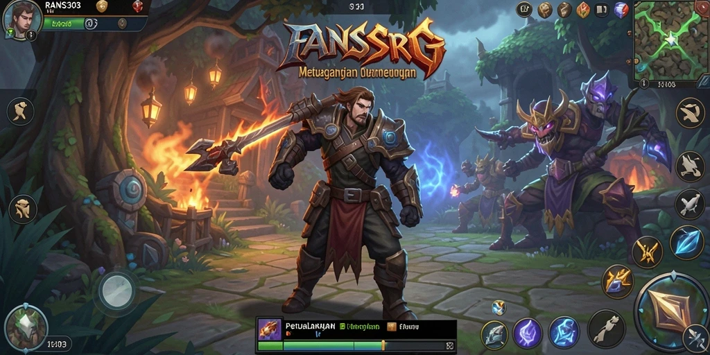 Tampilan gameplay menegangkan dalam RANS303 dengan aksi ARPG.