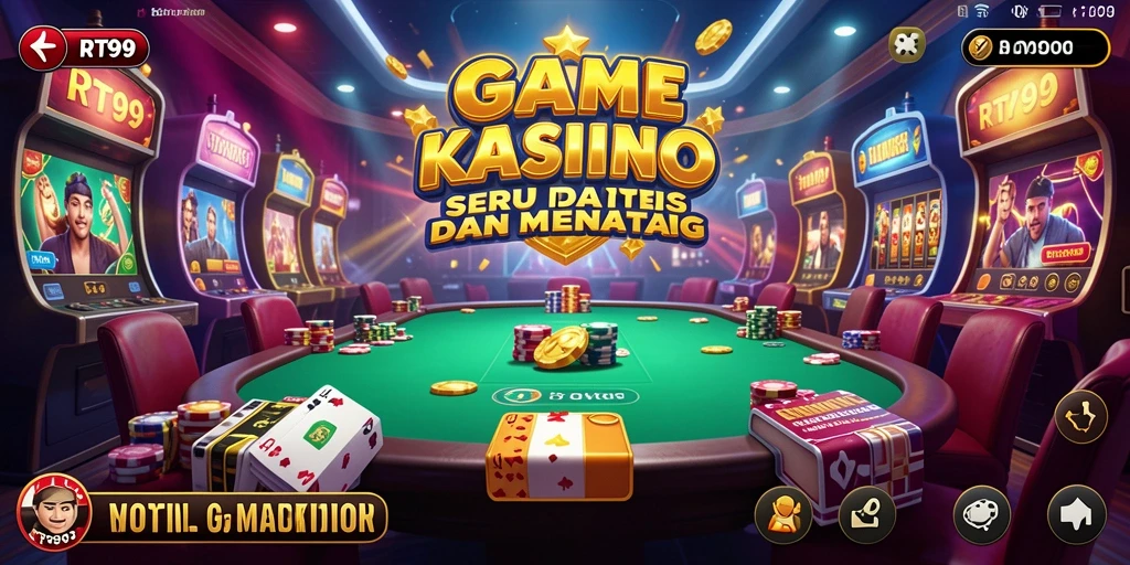 Tampilan gameplay Kasino yang mengesankan dan penuh aksi.