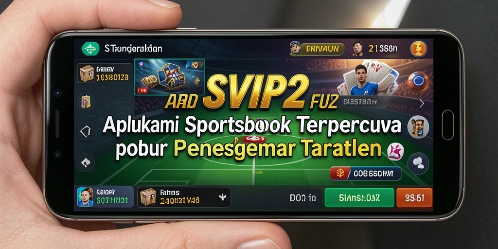 Screenshot utama SVIP2 menampilkan tampilan antarmuka aplikasi sportsbook.