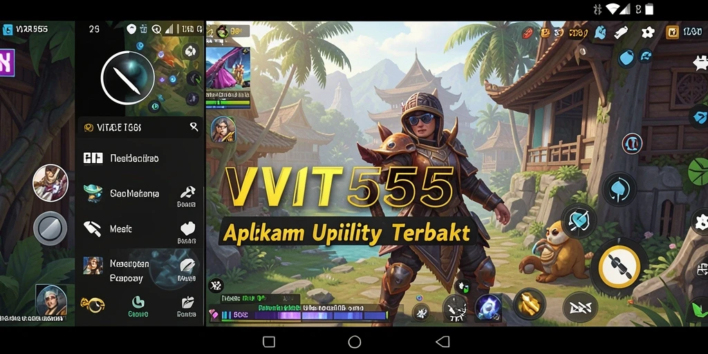 Tampilan antarmuka utama VITA555 yang menarik dan fungsional.